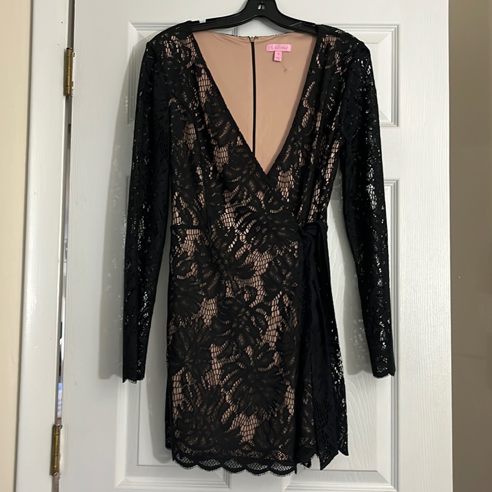 Lilly Pulitzer, romper, black lace